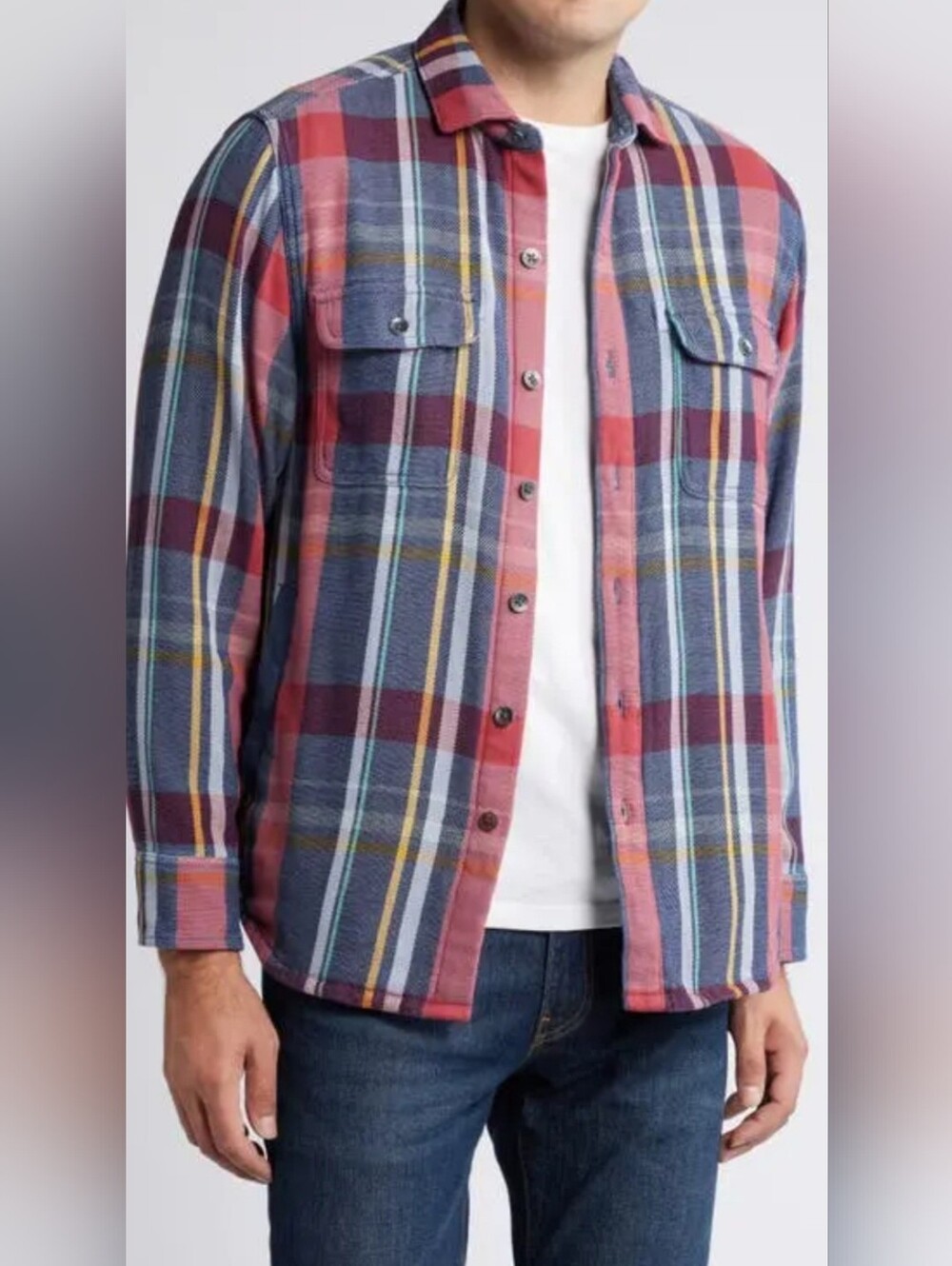 NWT Tommy Bahama Men's Copper Canyon Plaid Button-Up Shirt Jacket Size M